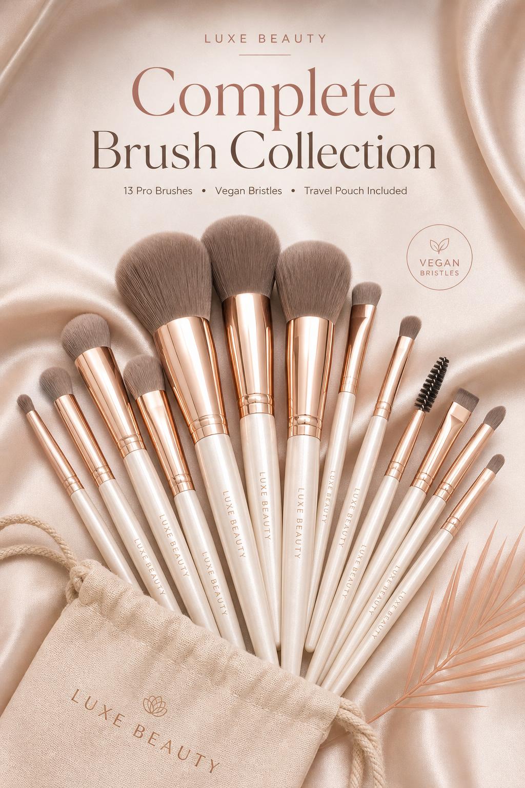 The Full Beat Kit – 46pc Pro Makeup Tool Set