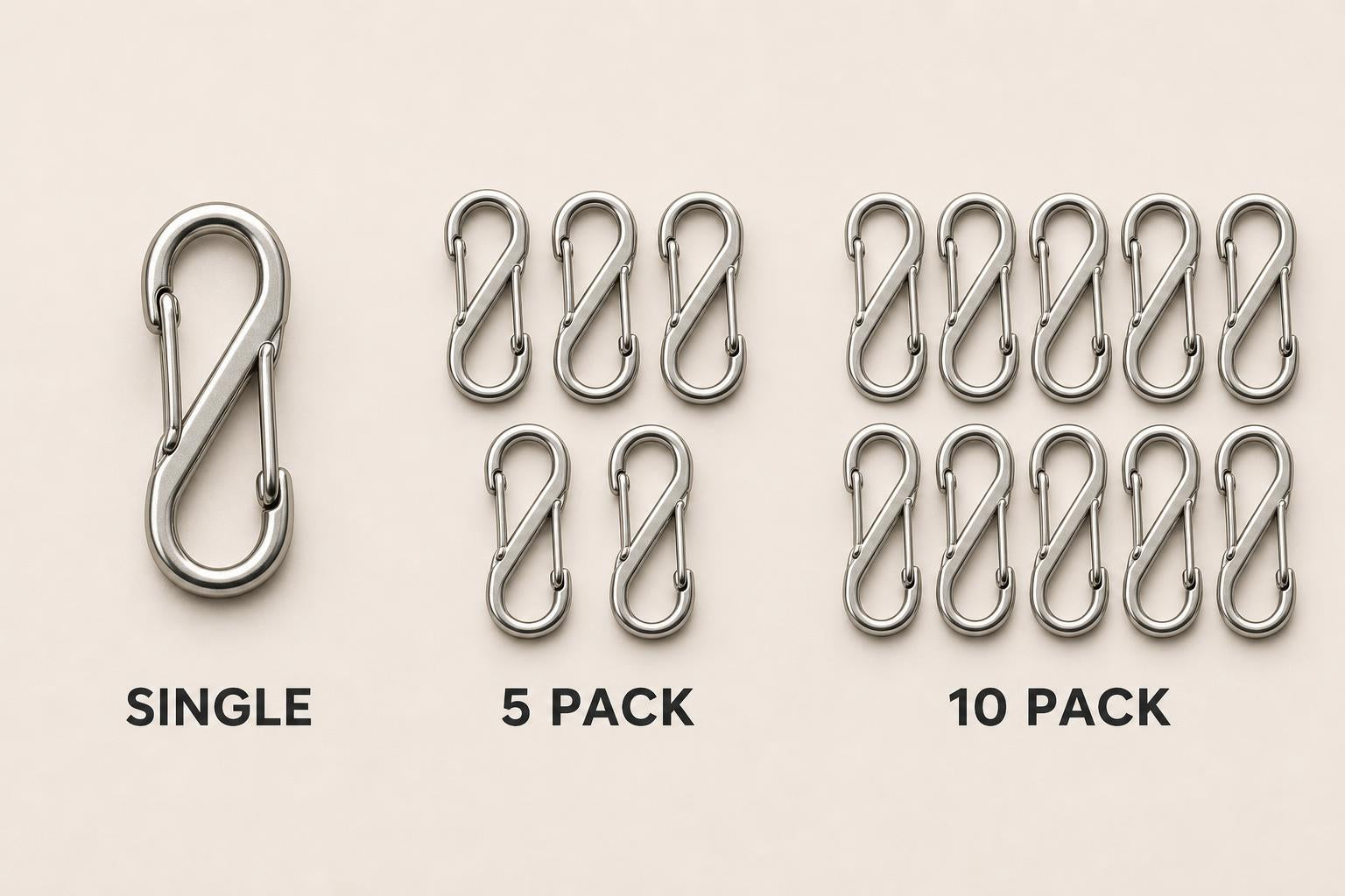 S-Buckle Mini Alloy Snap Hook
