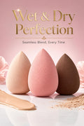 Blend & Slay – 3pc Makeup Sponge Set | Wet & Dry Perfection
