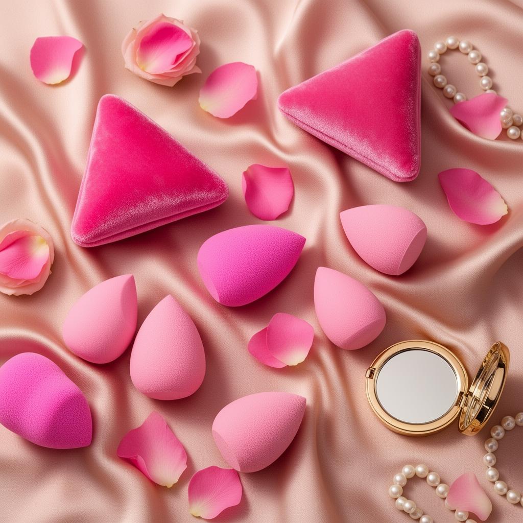 Soft Touch Triangular Makeup Puffs & Sponges